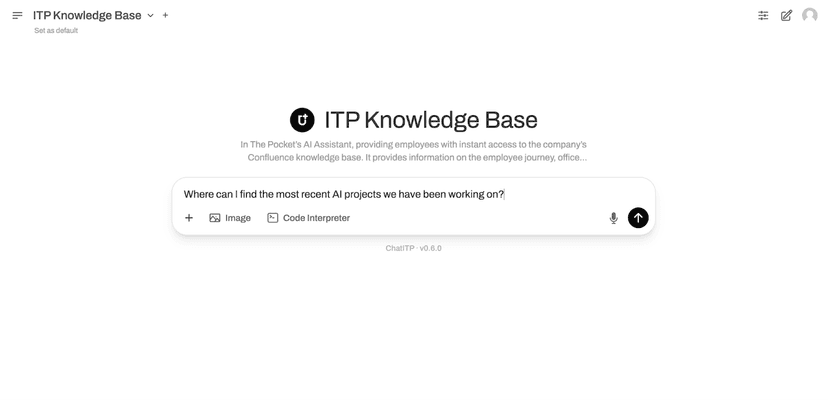 From AI Sandbox to Core Productivity Tool: ChatITP